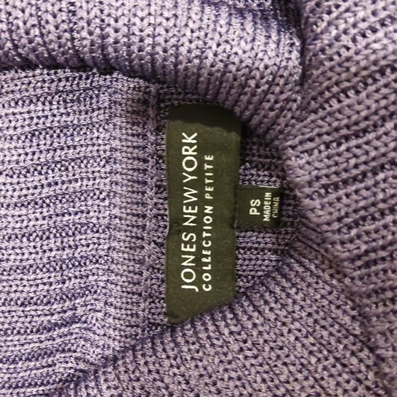 Jones New York Collection Cowl Neck Amethyst Sweater NEW Sz. SP - Picture 7 of 10